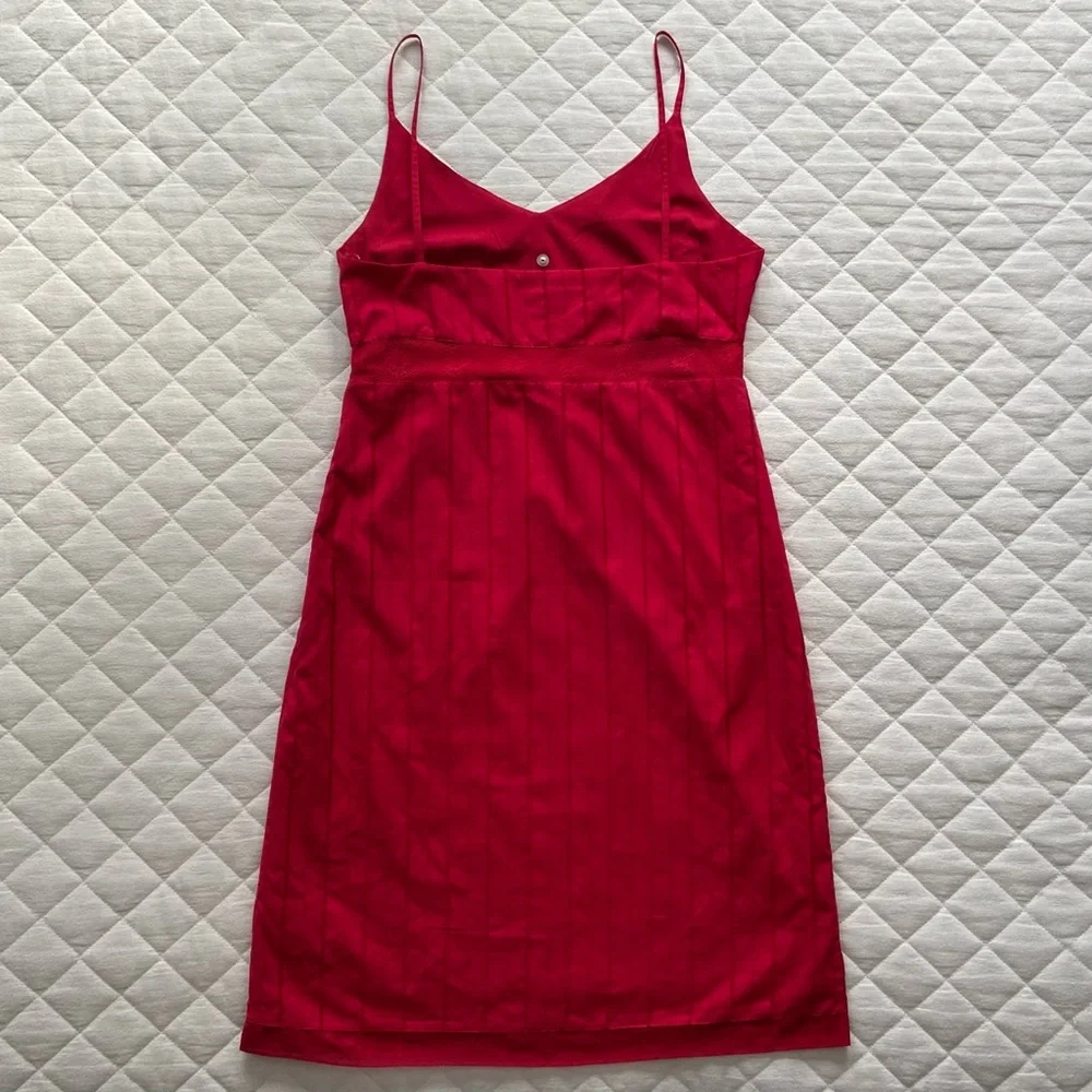 💋 Tommy Hilfiger, Vintage Kiss Me Crimson Midi Dress - Picture 2 of 11